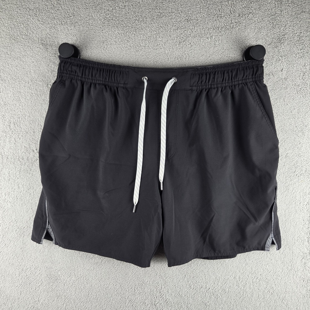 Vuori Trail Shorts Mens XL Black Lined Gym Running Training Performance V341